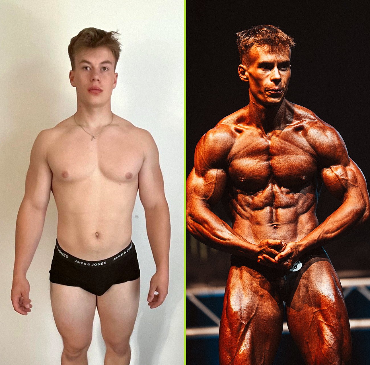 Moritz vorher und auf der GNBF-Bühne